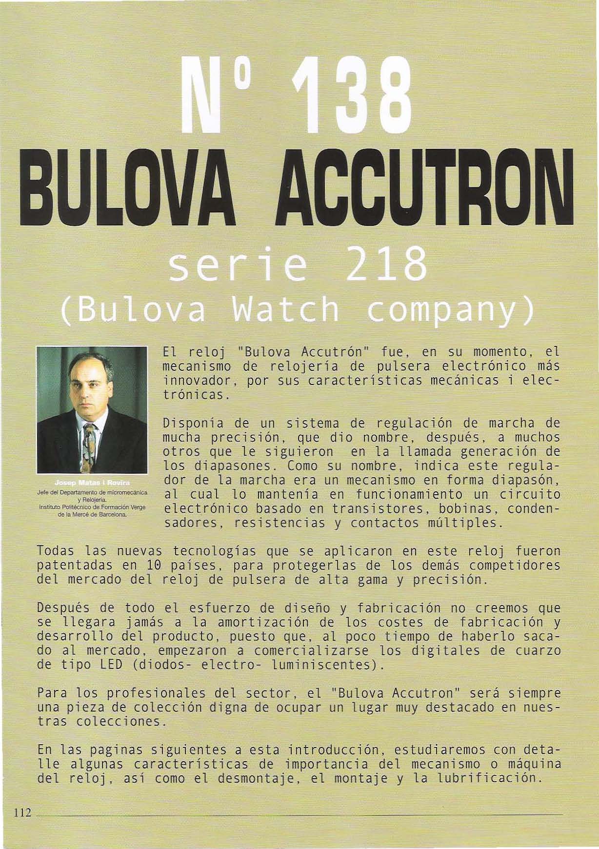 Bulova Accutron serie 218
