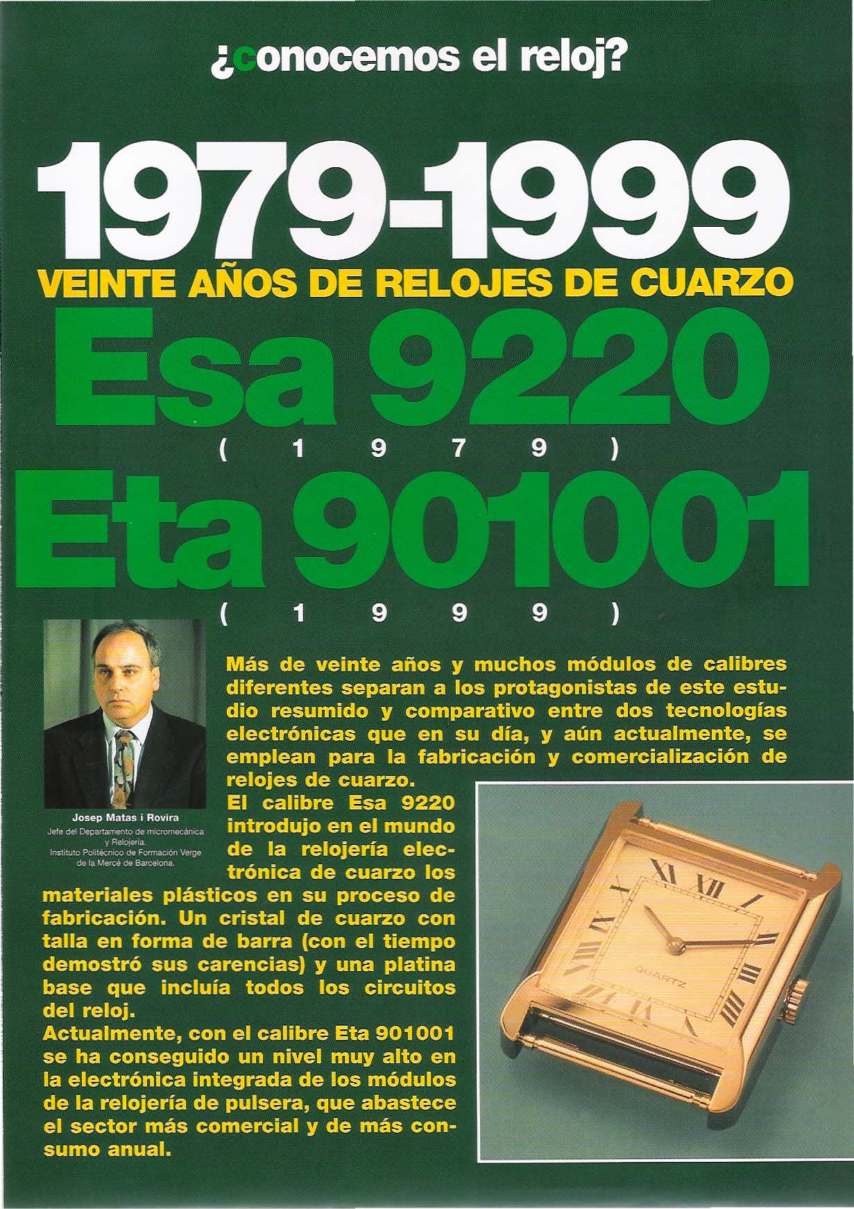 ¿Conocemos el reloj? 1979-1999 veinte años de relojes de cuarzo